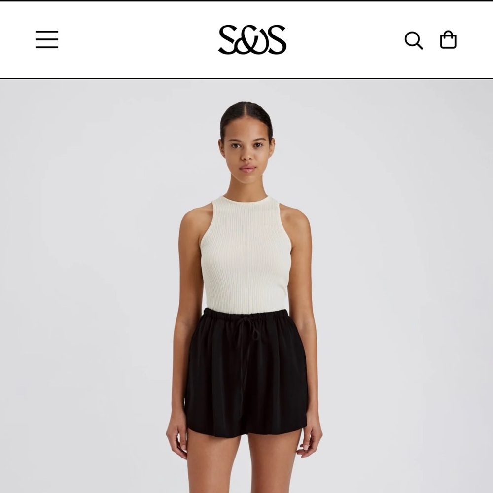 Solid & Striped Rois Short Noir